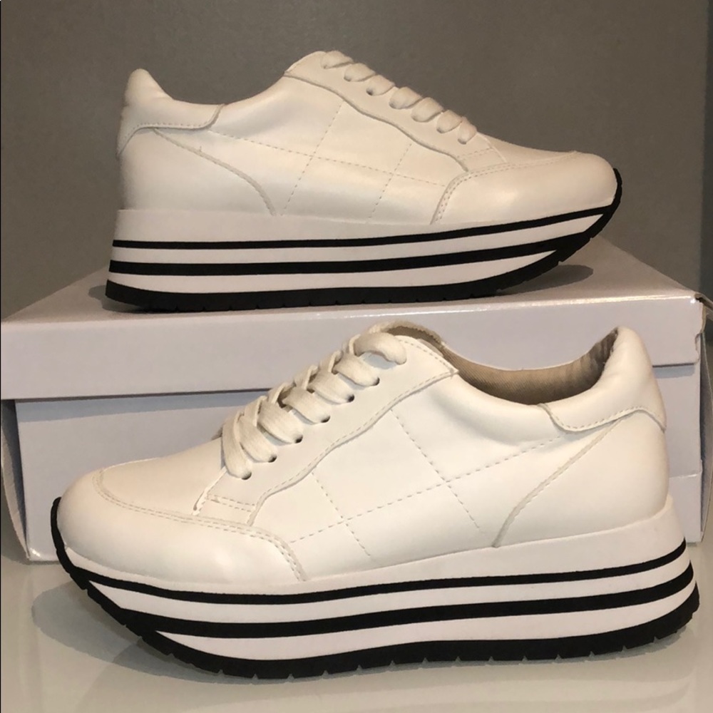 White platform sneakers - Steve Madden